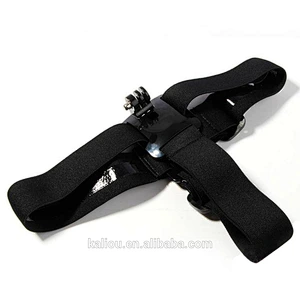 Factory direct sale Flexible Adjustable Head Strap Mount with Anti-slide Glue for Go pro Hero4 3+ 3/2/1