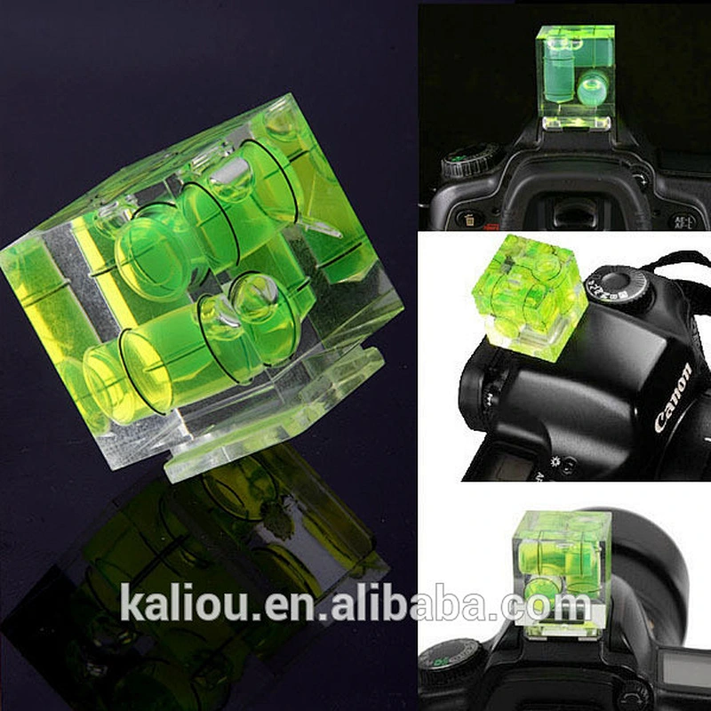 3 Axis Bubble Hot Shoe Spirit Level Gradienter for Canon Nikon Cameras