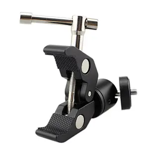 Kaliou Super Crab Clamp Ball Spherical Mount Mul-ti function Holder Light Stand Camera Attach