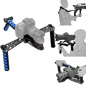 Kaliou Camera Shoulder Stabilizer Bracket Damping Shock Absorption Steadicam Steadycam with Handle for Camera