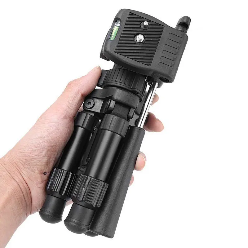 High quality for DSLR Camera Foldable New Desktop Mini Camera Tripod holder with Rotating Quick Release Mount stand for phone