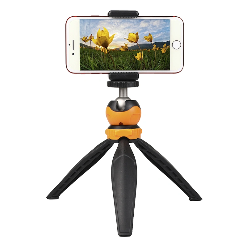 Kaliou 2019 Hot New Universal Portable Mini Monopod Tripod for Smartphone for Gopros 7 6 5 with Ball Head Orange/Black/Red/Blue