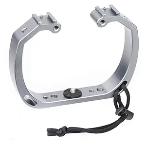 Kaliou Professional Handheld Video Camera Flash double-Shape bracket Flash LED Stabilizer Bracket link