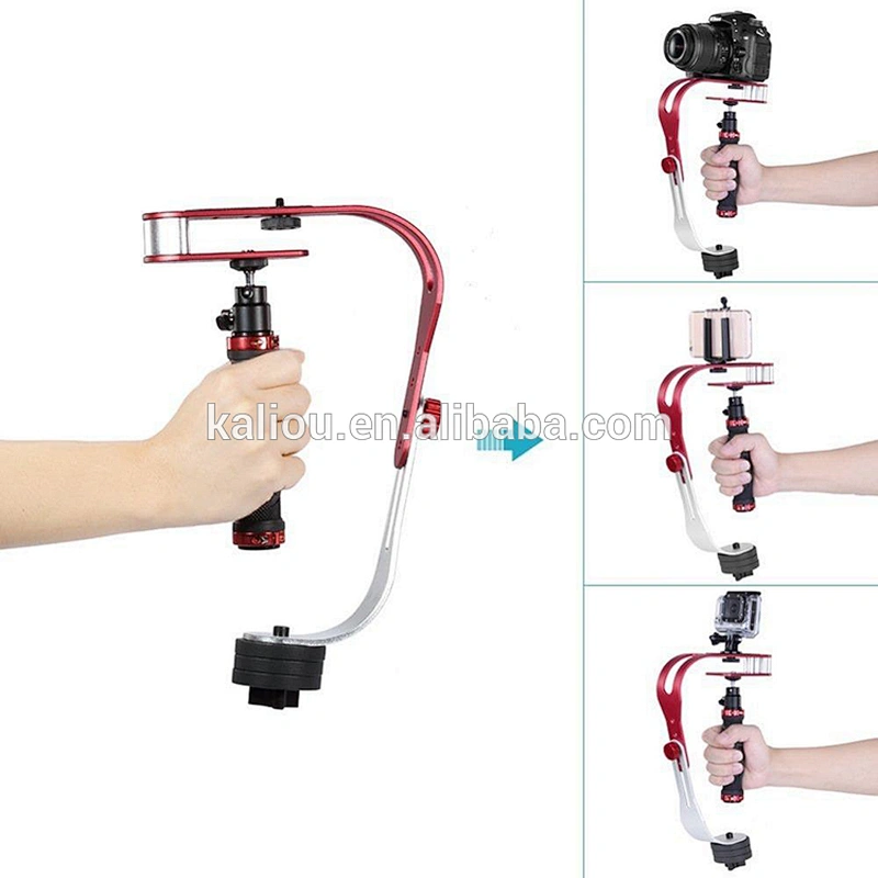 Kaliou New Aluminum Professional Handheld Camcorder Video DSLR Camera Stabilizer for Gopros and Smartphone