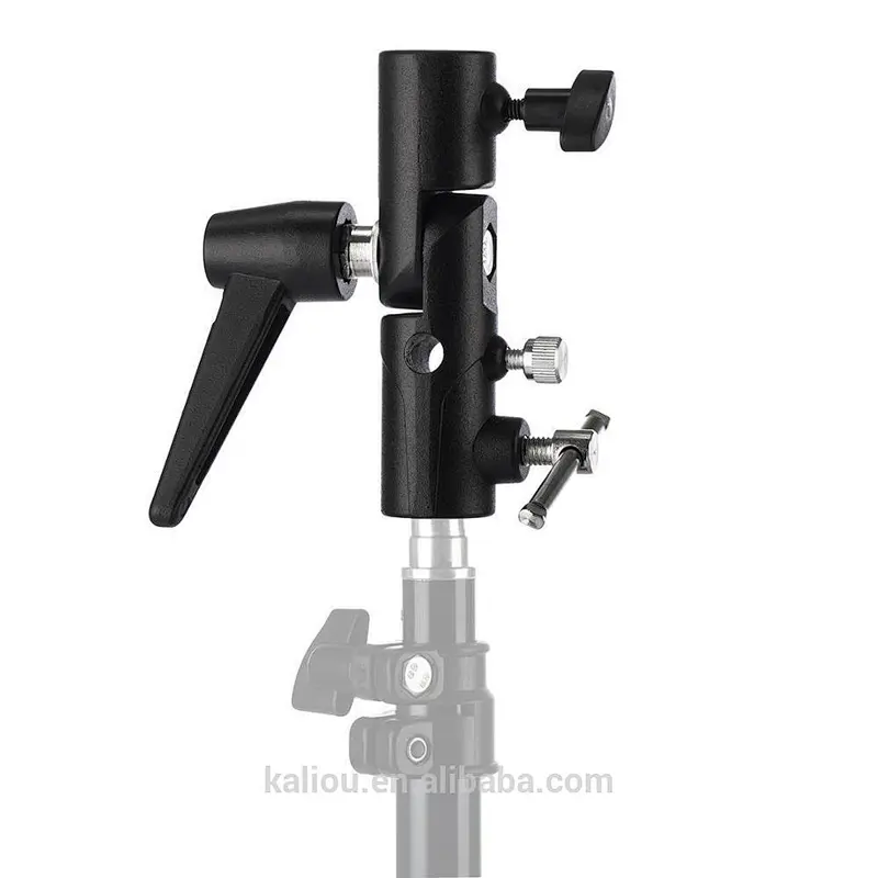 Hot Sale Whole Metal H Type Flash Bracket Stand for Mount Umbrella Holder/Ball head/Trigger/Light Adapter