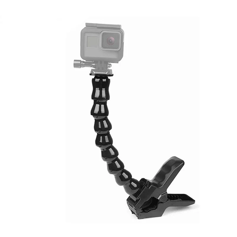Kaliou 24cm Gooseneck Adjustment Jaws Flexible Clamp Mount for GoProHero 6 5 3 4 Session SJCAMs Xiaomsi Yi 4K 4K+ Camera Tripod