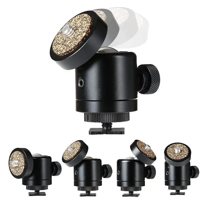 360 Swivel Camera Tripod Mini Ball Head 1/4