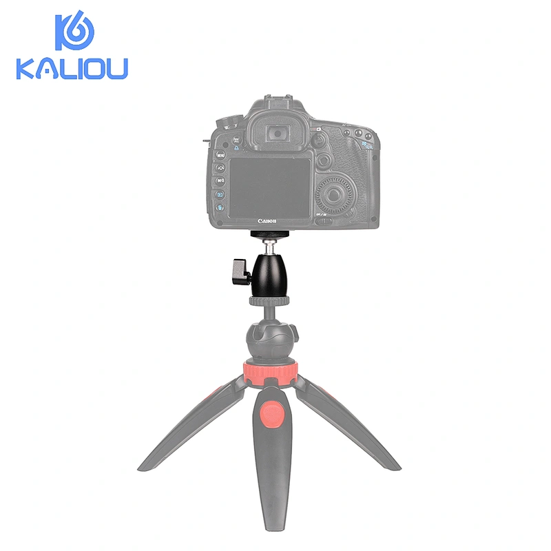 Kaliou 360 Degree Rotating Swivel Mini Tripod Ball Head 1/4