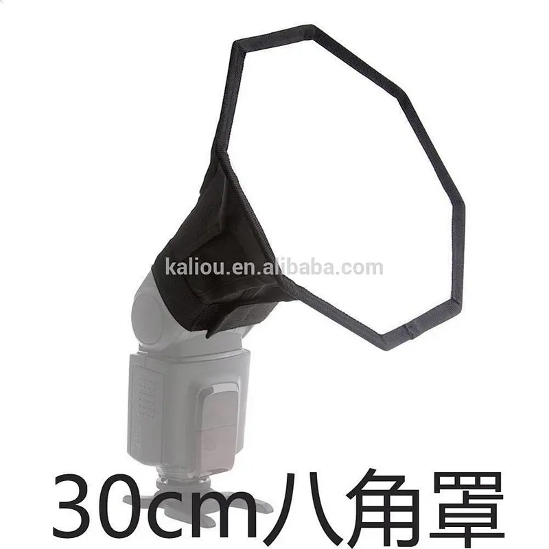 Portable photography equipment Mini Foldable 30cm Octagonal Flash Light Diffuser Softbox for camera