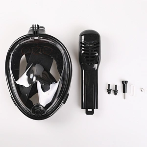 Black Full Face Dive Mask Anti-fog Snorkeling Mask Underwater Spearfishing Mask Children/Adult Glasses Training Dive Equipment