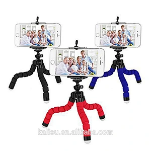 Factory direct sale hot universal mini flexible sponge tripod holder bracket for **