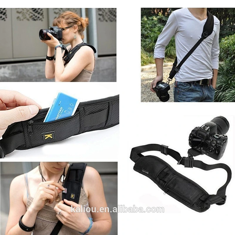 Universal Anti-Slip Nylon Shoulder Strap Quick Release Camera Single Shoulder Belt with Metal Hook and Screw for DSLR Camera