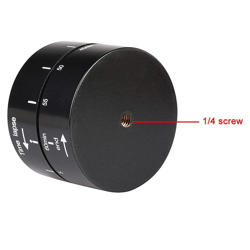 Kaliou Go pro 60min Time Lapse 360 degree Rotating Automatic Timer Tripod Head Photography Delay Tilt Head for Go Pro 7 6 5 4 3