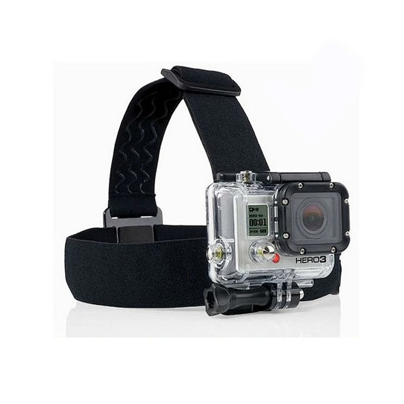 Kaliou Elastic Adjustable Action Camera Go pro Head Strap for Gopros 7 6 5 4 3+ 3 2 1 Xiaoyi 4K SJ4000 Action Camera Accessories