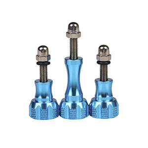 Kaliou Aluminium Go pro Mount Adapter Long Knob Bolt Nut Thumb Screw Cap Bolt Adjust Pivot for GoPros 7 6 5 4 3 2 Sj4000 SJ5000
