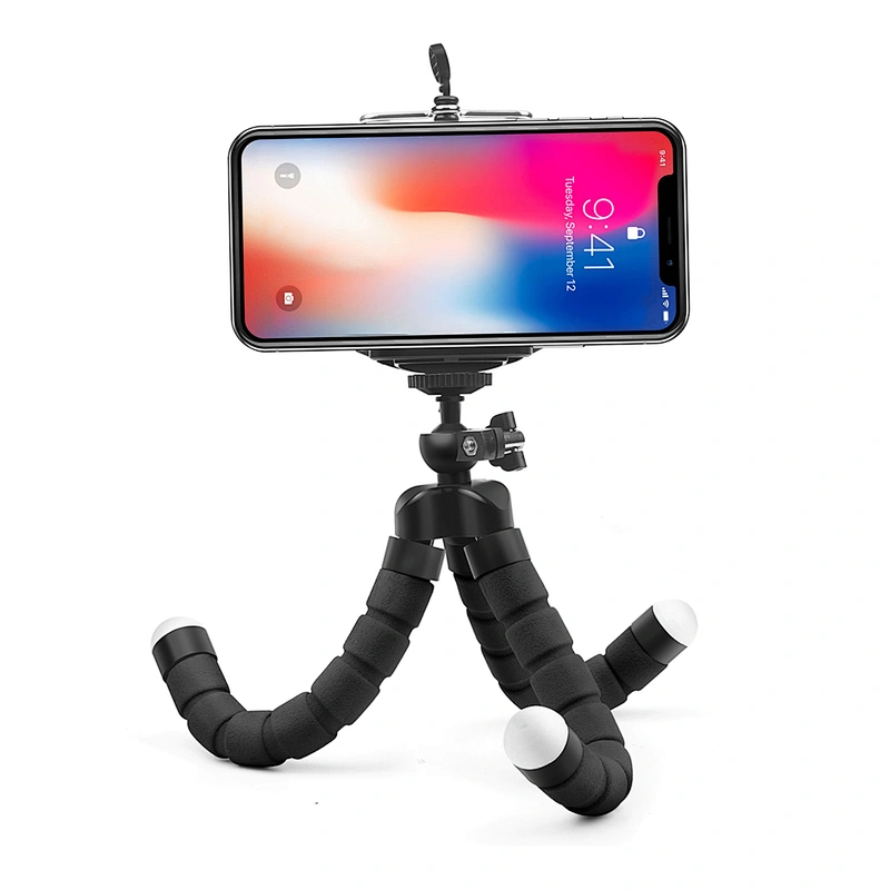 Kaliou Mini Flexible Sponge Octopus Tripod for iPhone/samsung/Huaweis Mobile Phone Smartphone holder for Gopros Camera Accessory