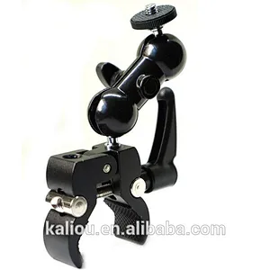 Magic Arm Adapter Double Ball head With 1/4 Hot Shoe Mount for Camera