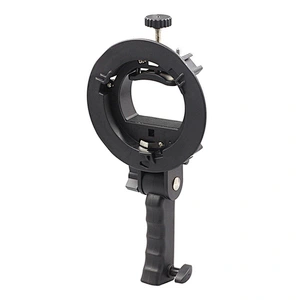 Kaliou Handheld Grip S-Type Bracket Bowens S Mount Holder for Speedlite Flash Snoot Softbox Beauty Dish Honeycomb