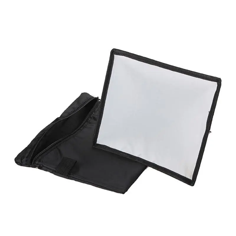 Kaliou 20cm Universal Mini Softbox Flash Diffuser Portable Camera On-top Soft Box 8 Square Photo Studio Soft Tent for Camera