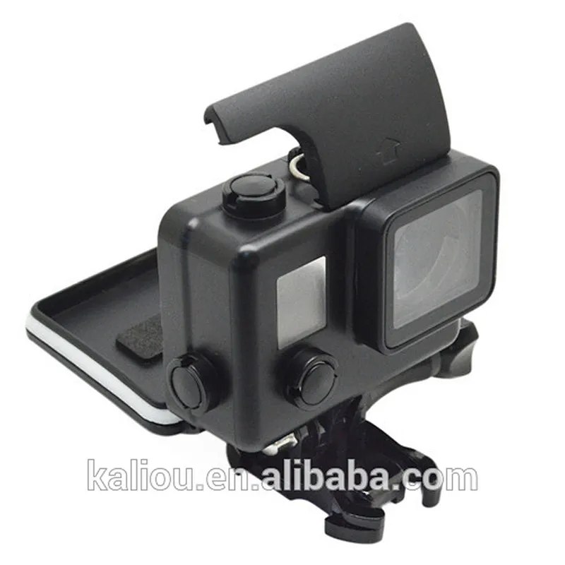 Hot sale Black Version 30M Waterproof Housing Case for Go pro heros 4/3+/3 with adapter mount