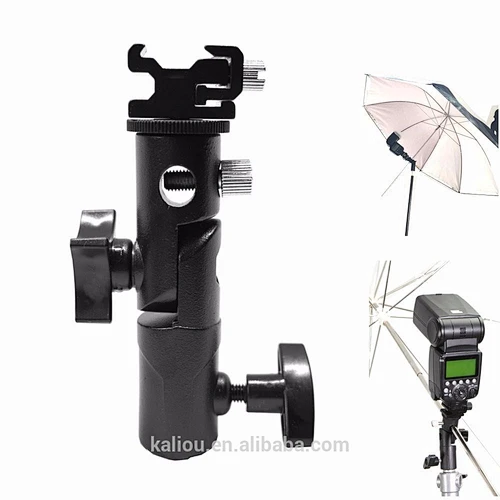 Kaliou Factory Wholesale E Type Camera Flash Holder Flash Bracket for DSLR Camera Canon/Nikon/Sony/Pentax Photo Studio Accessory