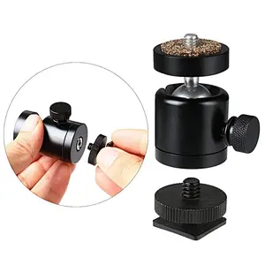360 Swivel Camera Tripod Mini Ball Head 1/4