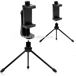 Kaliou Universal 360 Degree Rotation Selfie Tripod Mobile Holder Phone Clip for Smartphone