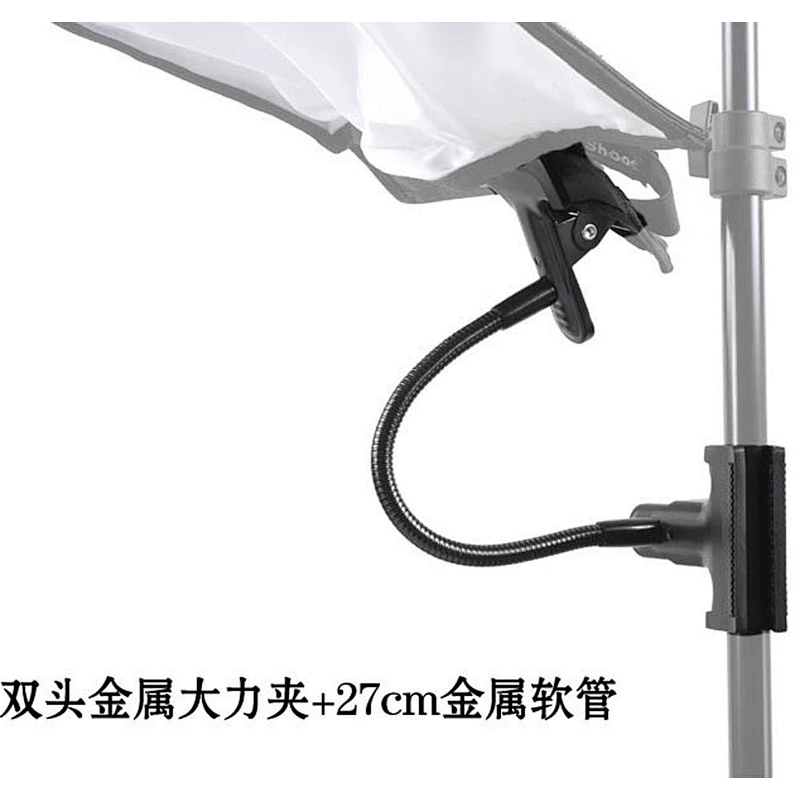 Wholesale double-headed magic tube connection big iron clip multi-function auxiliary flat mouth reflector strong clip for camera