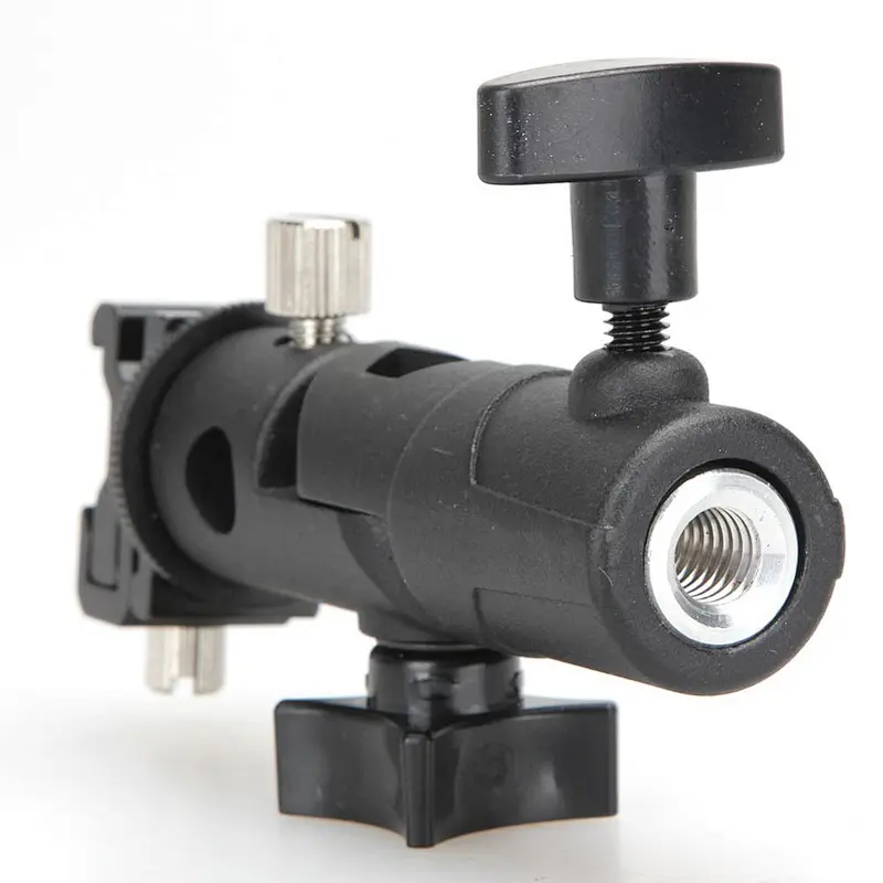 Kaliou New Swivel Flash Hot Shoe Umbrella Holder Mount Adapter for Studio Light Type E Stand Bracket Photo Studio Accessories