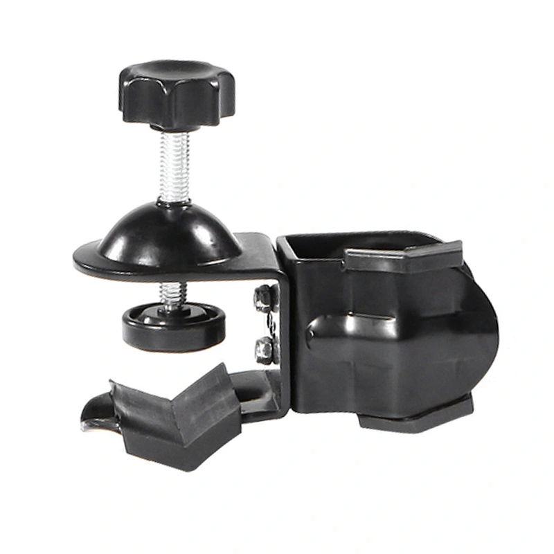 Kaliou Heavy duty  double clip clamp C/U type photo studio light with stand ball head   1/4