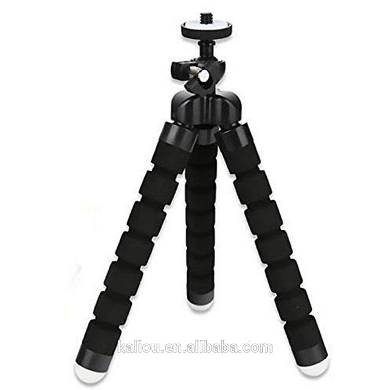 Factory direct sale hot universal mini flexible sponge tripod holder bracket for **