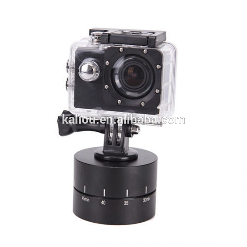 Kaliou Go pros accessories 360 Degrees 120min Panning Rotating Time Lapse Stabilizer Tripod for Go pros/ Xiaoyi cameras
