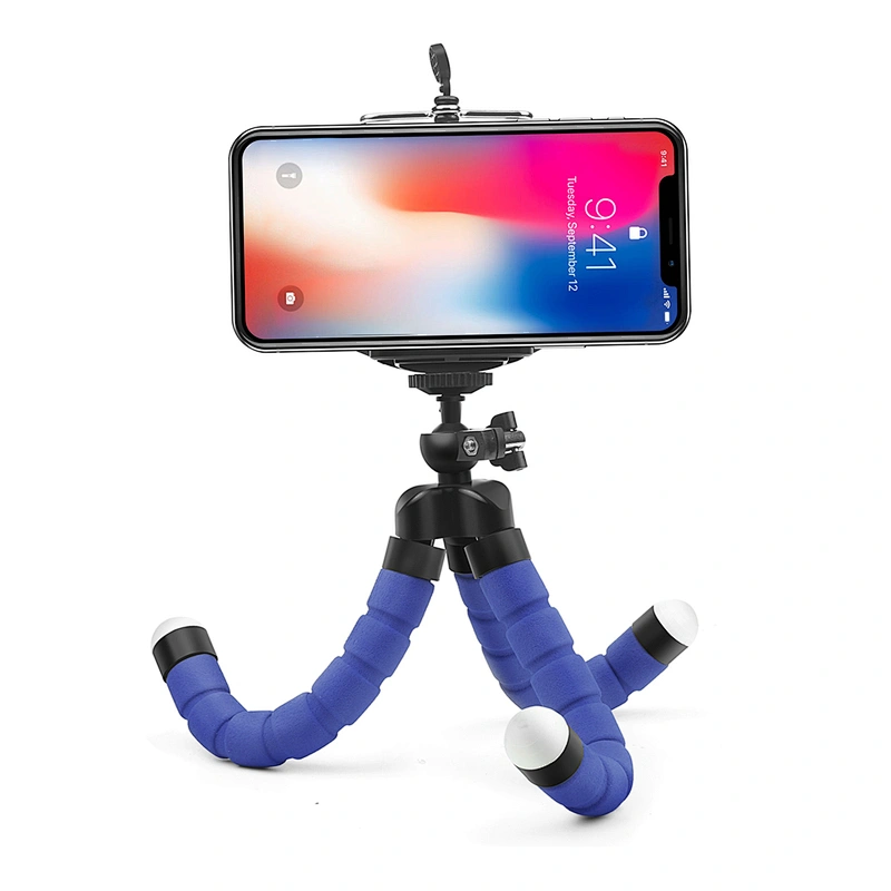 Kaliou Mini Flexible Sponge Octopus Tripod for iPhone/samsung/Huaweis Mobile Phone Smartphone holder for Gopros Camera Accessory
