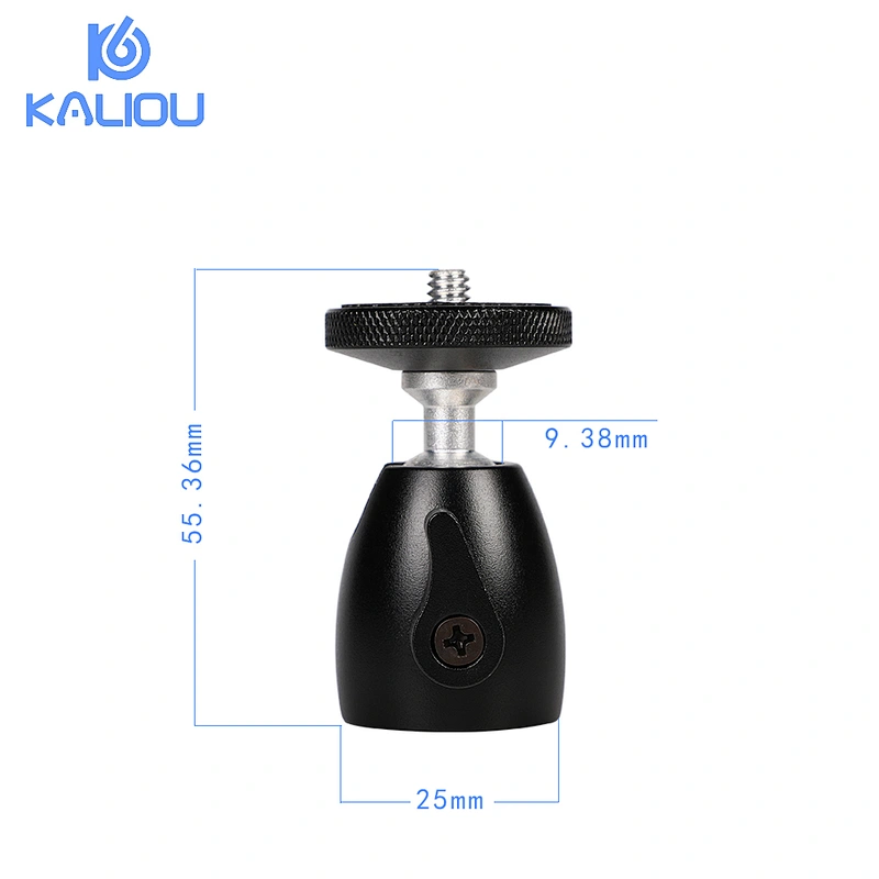 Kaliou 360 Degree Rotating Swivel Mini Tripod Ball Head 1/4