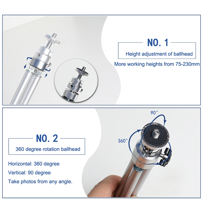 Kaliou Phone Camera Mini Tripod Selfie Stick Monopod for Go pro 7 6 5 4 3+ 2 1 Sj4000 Smartphones iphones Huaweixiaomi