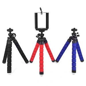 Kaliou Mini Flexible Sponge Octopus Tripod for iPhone Mobile Phone Smartphone Tripod for Gopros Camera Accessory