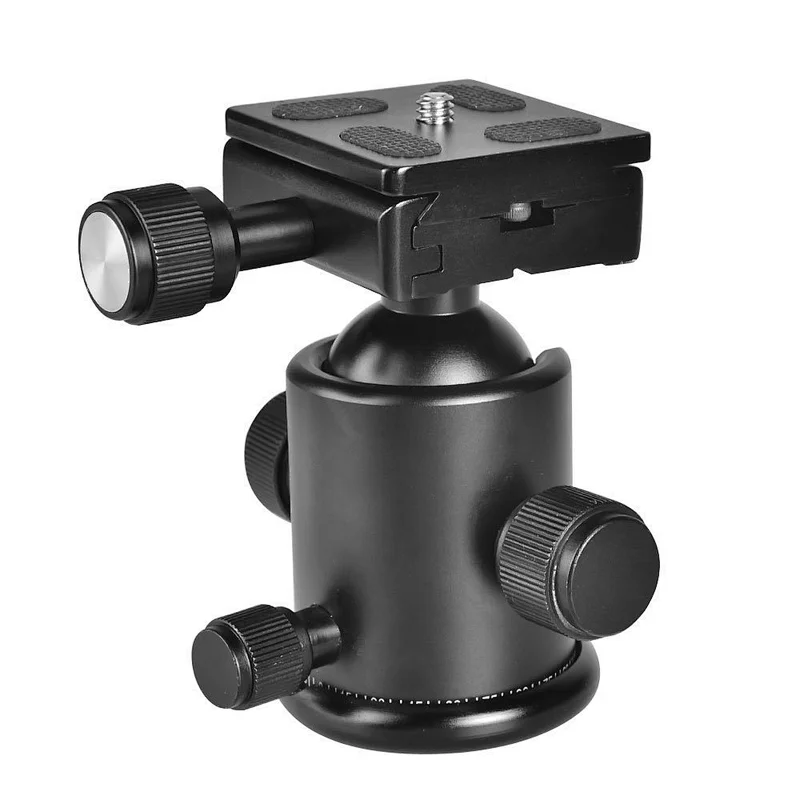 Kaliou Professional Tripod Ball Head 360 Rotating Panoramic CNC Ball Head 1/4
