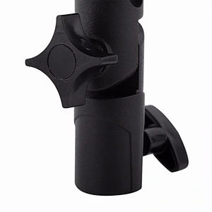 Kaliou Black Double Hot Shoe Flash Umbrella Holder Light Stand Bracket For Photo Video Photography