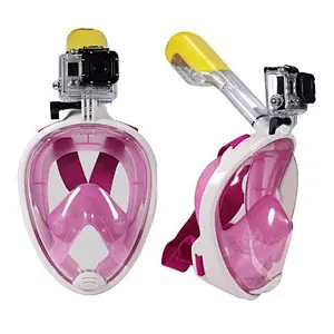 2018 Full Face Snorkeling Masks Panoramic View Anti-fog Anti-Leak Swimming Snorkel for Scubas Underwater Diving Mask