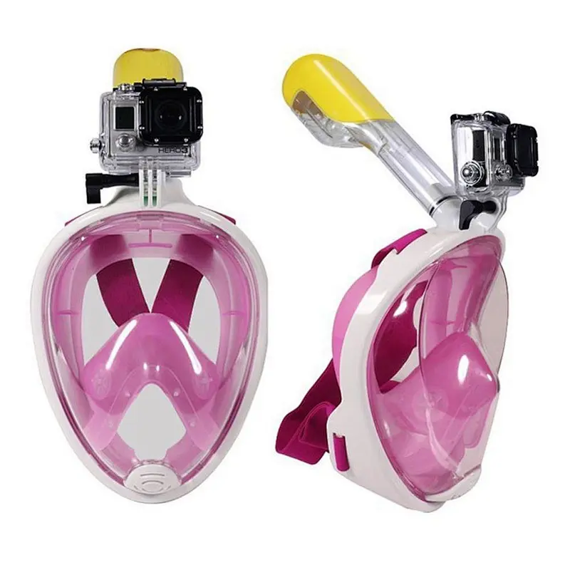 2018 Full Face Snorkeling Masks Panoramic View Anti-fog Anti-Leak Swimming Snorkel for Scubas Underwater Diving Mask