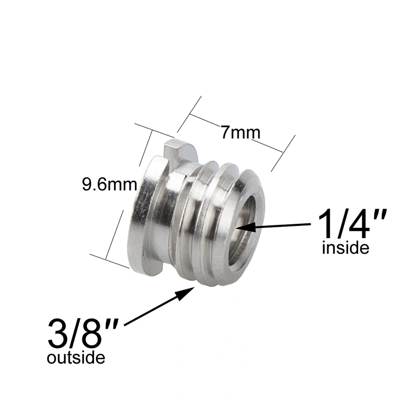 Factory price 1/4 nut Female Thread to 3/8  Male Thread Convert Adapter Screw for Camera Tripod Ball head DSLR  Accessories