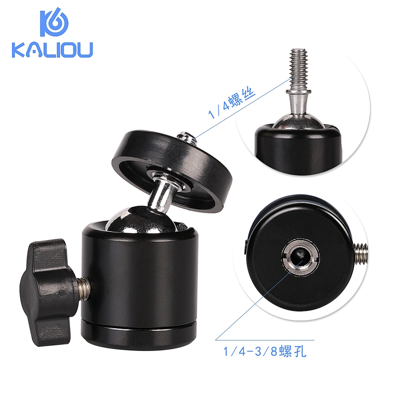 High Quality Professional camera accessories Camera Tripod Ball Head 360 Degree Fluid Rotating Tripod Ball head For DSLR Camera