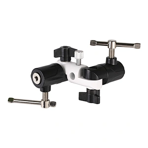 Kaliou Adjustable 3-section U-shaped Swivel Metal Flash Bracket for Camera DSLR Umbrella Holder/Ball Head/Trigger/Light Stand