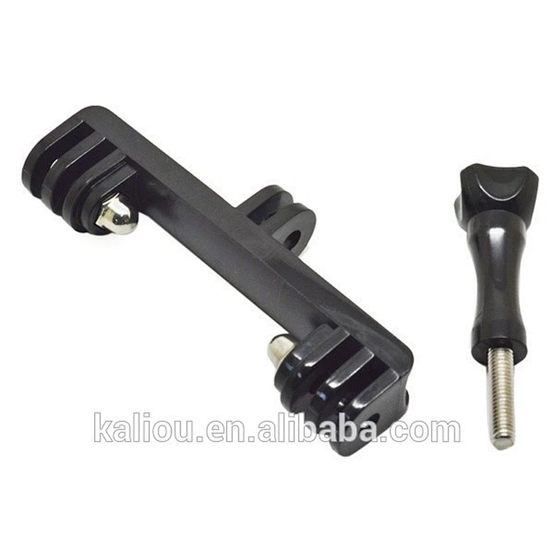 Factory direct sale Go pro cameras and LED Light Tripod Double Bracket Bridge Connector mount Adapter for Go Pro 5/4S/4/3+/3/2/1