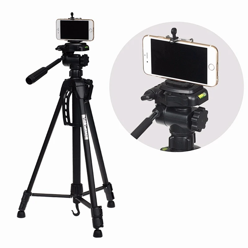 Tripod WF 3730 Aluminum Adjustable Flexible Tripod with Ball Head Gimbal Camera Stand Holder for Nikon/Canon/Smartphone