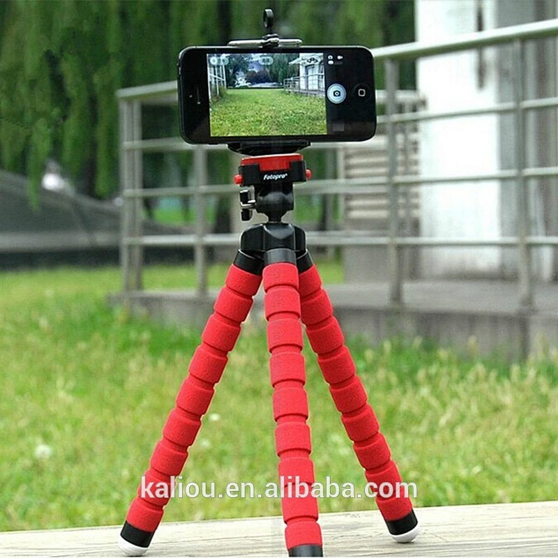 Wholesale Mini Flexible Sponge Octopus Tripod for Go pro and Smartphones