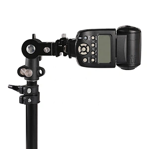 Kaliou Hot Shoe Swivel Mount Photo Umbrella Holder Bracket B Flash Adapter Light Stand
