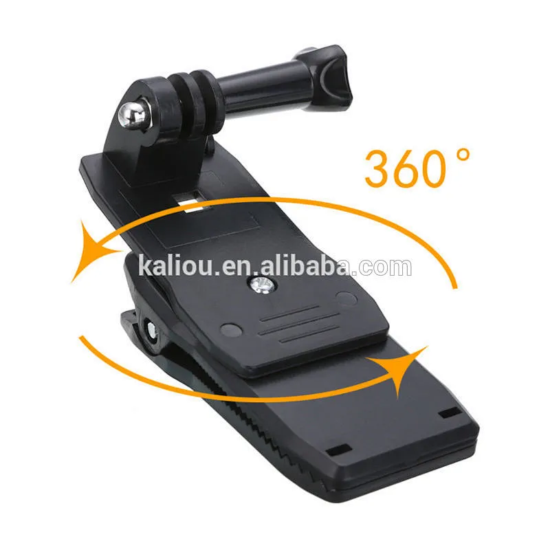 Kaliou Wholesale Gopros Accessories 360 Degree Backpack Bag Clip for Gopros Heros Camera