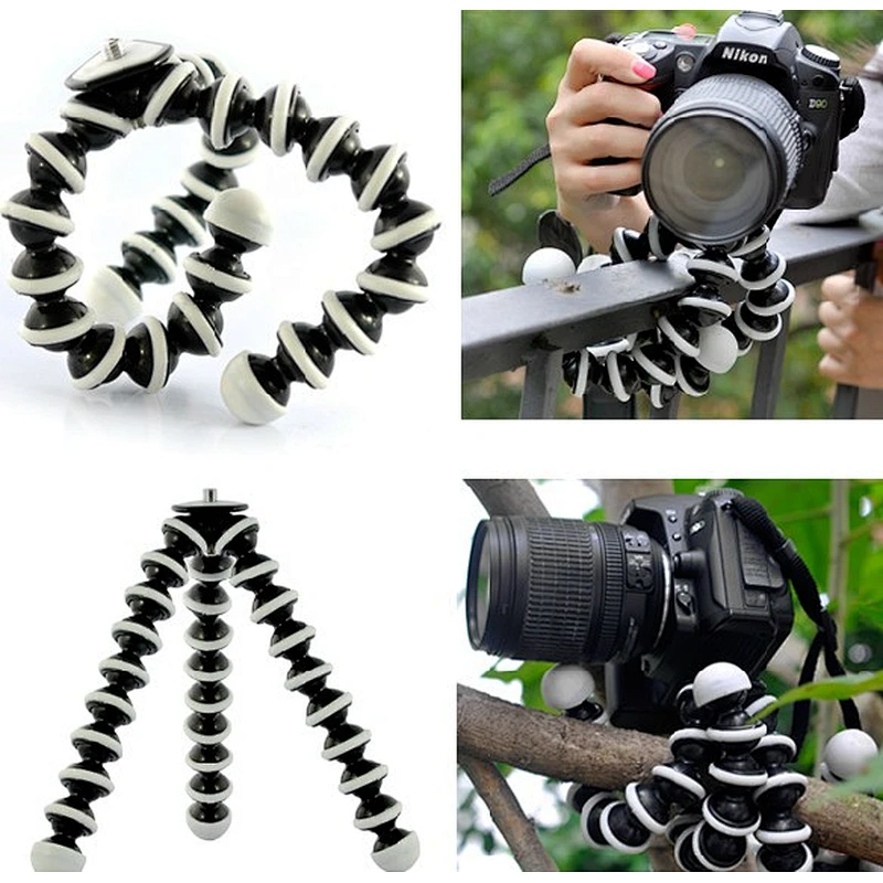 Kaliou Mini Octopus Tripod Bracket Portable Flexible Phone Holder For Go pro Camera Mobile Phone Tripods Foldable Desktop Stand