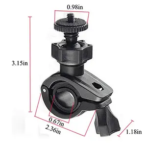 Kaliou Wholesale O shaped Rotatable Bicycle Bike Handlebar Mount Holder Bracket for Gopros 7 6  5 4  3 2 1 /Sjcam/Xiaoyi/Sonys